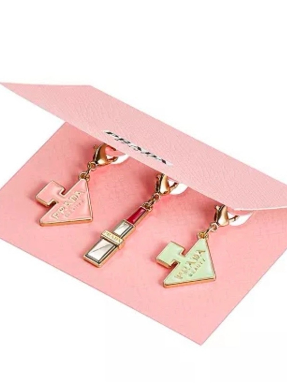 3 Prada Beauty Charms. NWT